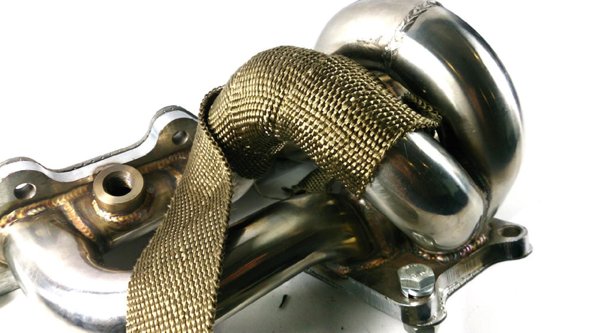 Titanium Heat Wrap High Temp Treated Exhaust Manifold Heatwrap Tape 10m